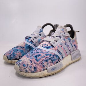 Adidas NMD R1 Boost Easter Tie dye Blue Youth Size 4.5 EF2300